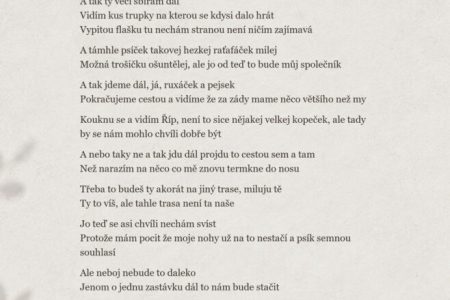 zabalím si batůžek